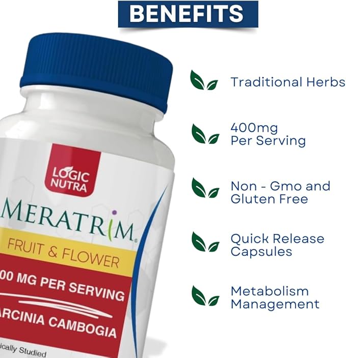 Meratrim Proprietary Blend 400 mg - Garcinia Mangostana (Fruit Rind) Extract - Stimulant Free - 60 Vegetable Capsules-StrideForce Fitness