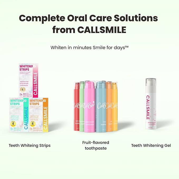 CALLSMILE Fluoride-Free Toothpaste, Easy-Press Pump, 60g - Fruity Flavors, No SLS, Non-Toxic, No Sweeteners, for Adults & Kids, Gentle for Sensitive Teeth, Coconut-Flavored