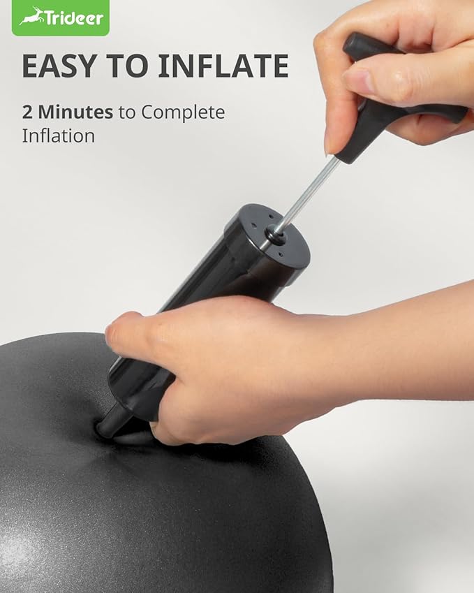 Trideer Pilates Ball - 9 Inch Core Ball for Physical Therapy, Yoga, Stability & Workout - Office & Home Gym-StrideForce Fitness