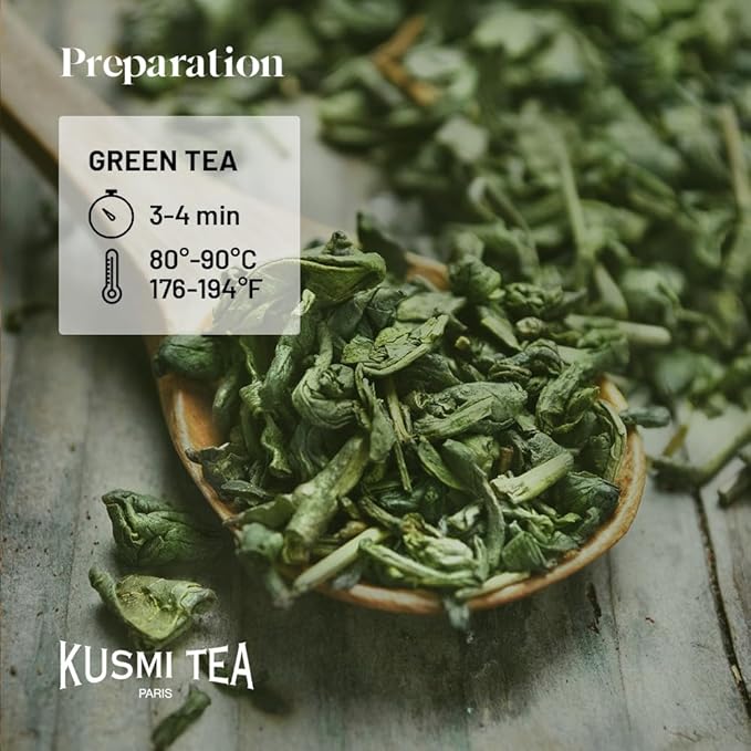 Kusmi Tea - Blue Detox - Blend of Green Tea, Mate & Pineapple - Rosehip, Rooibos, Mint, Guarana Flavours - Enjoy Hot or Iced - Exotic Infusion Perfect for Tea Lovers - 20 Tea Bags-StrideForce Fitness