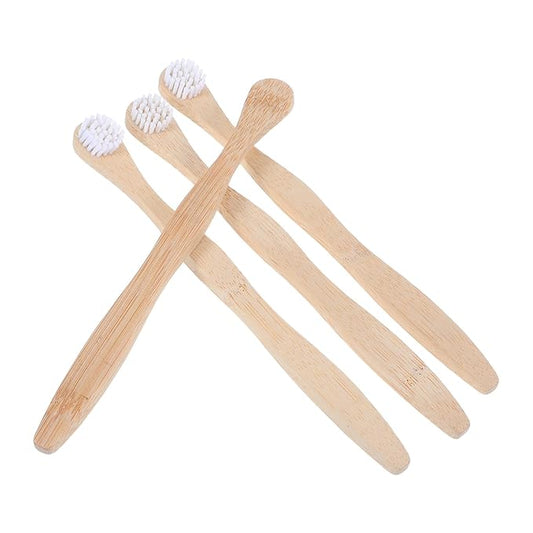 Tongue Cleaner Brush Ergonomic Grip for Oral Deep Cleaning (White)