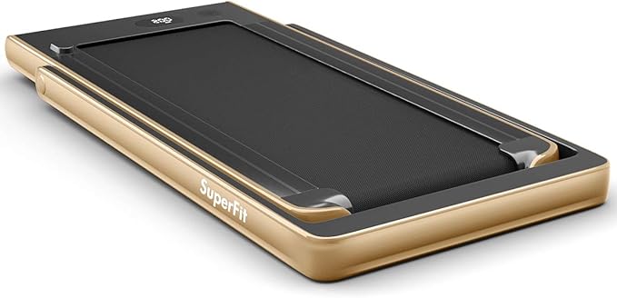 GYMAX Walking Pad, 2.25HP Dual Display Foldable Treadmill for Home with Remote/Smart App Control, Portable Compact Treadmill for Office Under Desk, Folding Running Machine for Small Spaces-StrideForce Fitness