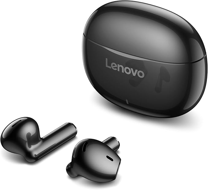 Lenovo E310 True Wireless Stereo Earbuds Bluetooth 5.3 ENC Noise-Cancelling Black In-Ear Headphones 13mm Speaker Type-C Charging 20h Battery Life for Music Calls Comfortable Fit Wireless Earbuds-StrideForce Fitness