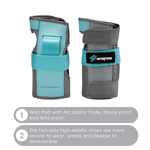 Kids Bike Helmet, Toddler Helmet for Youth Adult, Knee Pad Elbow Pad Wrist Guard Protective Gear Set for Skateboard, Bike, Skating, Cycling-StrideForce Fitness