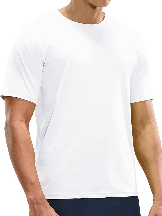 MIER Men's Dry Fit Workout T-Shirts Athletic Running Tee Short Sleeve Crew Neck Gym Tops, Polyester, Moisture Wicking-StrideForce Fitness