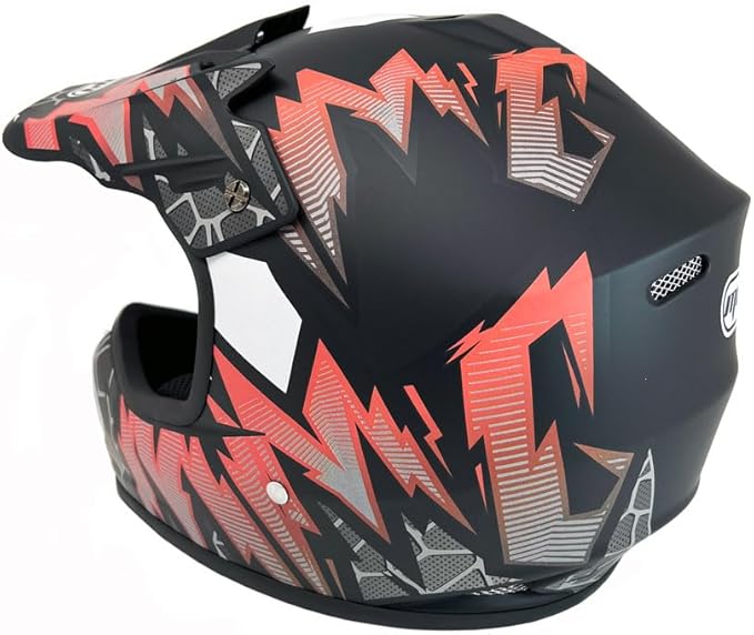 MMG Adult Motorcycle Off Road Helmet DOT - MX ATV Dirt Bike Motocross UTV - with Goggles-StrideForce Fitness