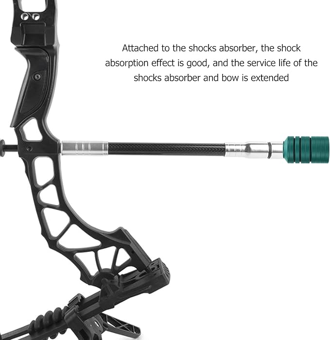 VBESTLIFE Archery Bow Stabilizer Weight Kit, Detachable Aluminum Alloy Counterweight Kit for Recurve Bow and Compound Bow-StrideForce Fitness