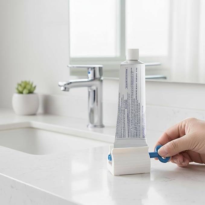 Max Toothpaste 5 Pack - 36.5 OZ Total Fresh Cool Mint – Bonus Squeezer Key, Whitening & Fluoride Tubes | Fits Most Toothpaste Sizes | Easy Squeeze, No Waste | 5-Pack Value Set