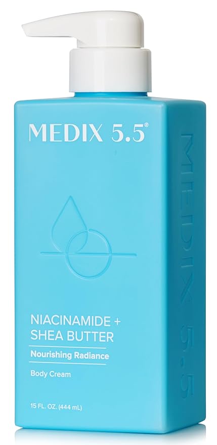 MEDIX Fragrance Free Niacinamide Face Moisturizer + Shea Butter Cream For Face & Body Lotion | Anti Aging Skin Care Firming Cream For Wrinkles, Dark Spots, Large Pores, 15 Fl Oz-StrideForce Fitness
