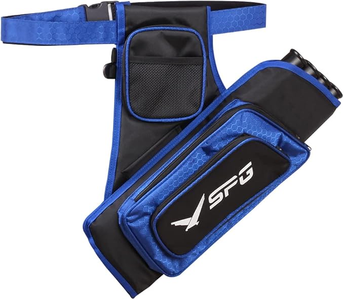 SOPOGER Archery Hip Quiver for Arrows - 3 or 4 Tube Bow Belt Quiver Waist Hanged for Youth Teens Adults Compound Bow Recurve Bow Target Shooting-StrideForce Fitness