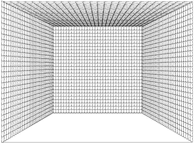 LFS 10x10x10 ft Golf Practice Cage Net – Durable Knotless Nylon – Frame Not Included-StrideForce Fitness