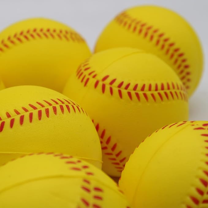 Magicorange Baseball, Foam Baseballs 20 Pack Practice Training Baseballs Unmarked Baseball Soft Toss, Batting, Fielding, Hitting, Pitching-StrideForce Fitness