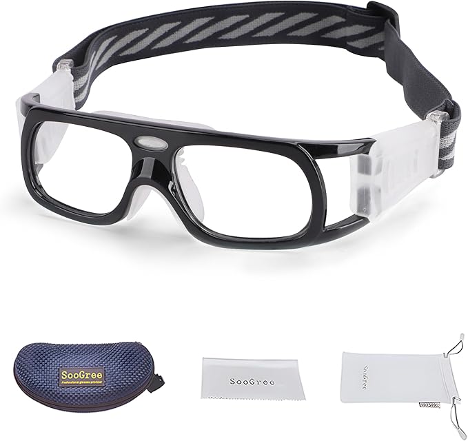 Men Basketball Glasses.Soccer Football Sport Protective Eyewear Safety Goggles,Sports Glasses For Replaceable Lens-StrideForce Fitness