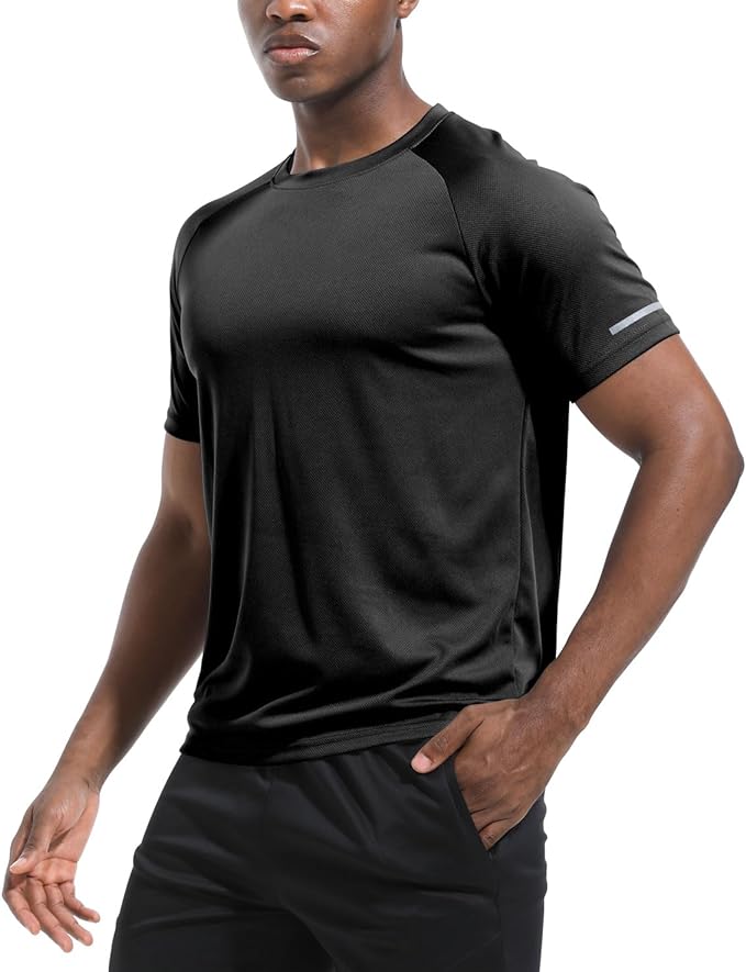 Boyzn 1, 3, 5 or 7 Pack Men's Workout Running Shirts, Dry Fit Moisture Wicking T-Shirt, Gym Athletic Short Sleeve Tee Shirts-StrideForce Fitness