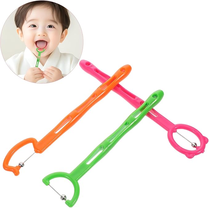 Veemoon 3pcs Kid Tongue Exercise Device, Child Oral Muscle Trainer Speech Therapy Tool Tongue Tip Lateralization Elevation Tools Jaw Muscle Exerciser for Jaw Oral Training Stabilizing Device