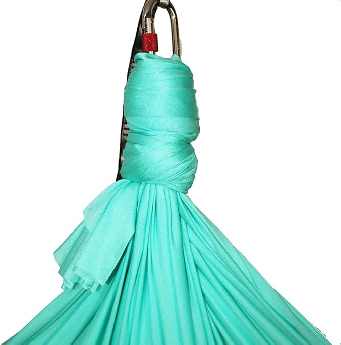 Aerial Yoga Hammock 5.5 Yards Yoga Swing Pilates Silk Home Gym Fitness Include hardware,Daisy Chain, Pose Guide-StrideForce Fitness