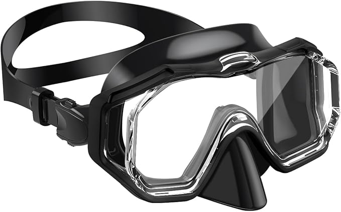 W WSTOO Kids Swim Goggles with Nose Cover,Snorkel Diving Swimming Mask for Youth 5-15,HD 3-Window Wide Vision Anti-Shattered Lens Anti-Fog&Leak-StrideForce Fitness