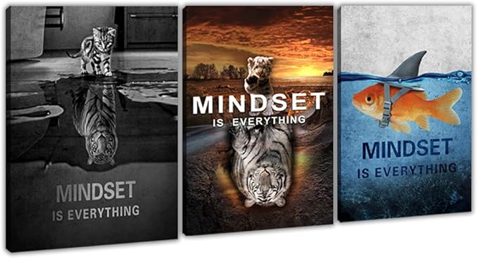 Success Wall Painting Inspirational Wall Art Office Wall Decor Motivational Wall Art Canvas Black Poster Positive Inspirational Framed Artwork Prints Picture for Living Room Office [60''W x 28''H]-StrideForce Fitness