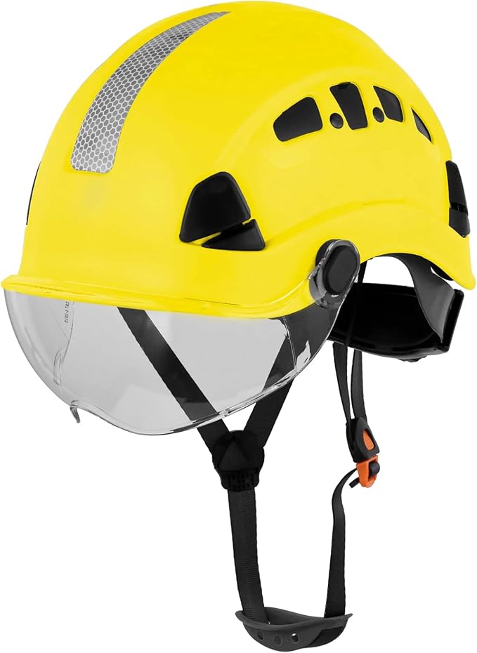 Defender Safety H1 Safety Helmet Hard Hat with Visor ANSI Z89.1-StrideForce Fitness