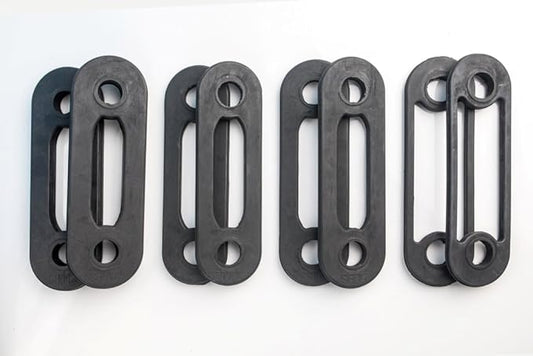 Replacement Band Set for Body by Jake Machines 4 Pairs (2) 25lb Bands + (2) 10lb Bands + (2) 5lb Bands + (2) 2.5 Bands