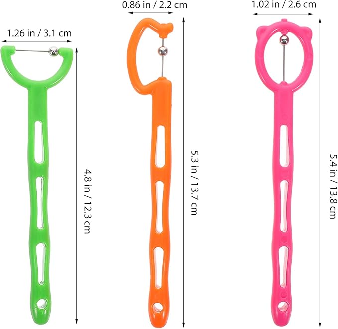 Veemoon 3pcs Kid Tongue Exercise Device, Child Oral Muscle Trainer Speech Therapy Tool Tongue Tip Lateralization Elevation Tools Jaw Muscle Exerciser for Jaw Oral Training Stabilizing Device