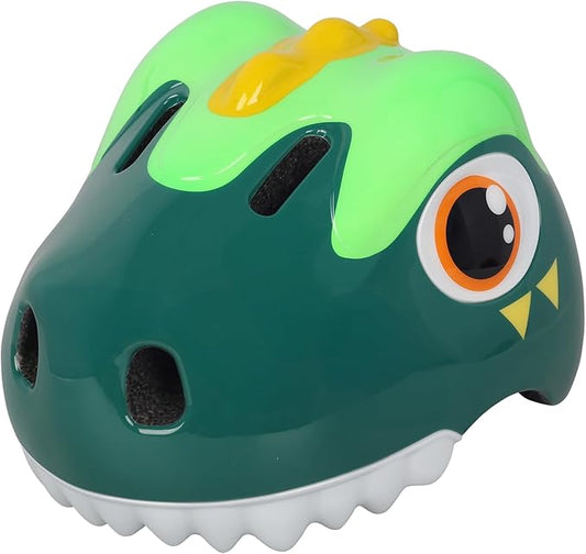 Dinosaur Bike Helmet for 1-3-5-8 Toddler Baby Kids, Lightweight Bicycle Helmet for Cycling Skateboard Roller Skate & Multi-Sports,2 Sizes for Boys and Girls-StrideForce Fitness