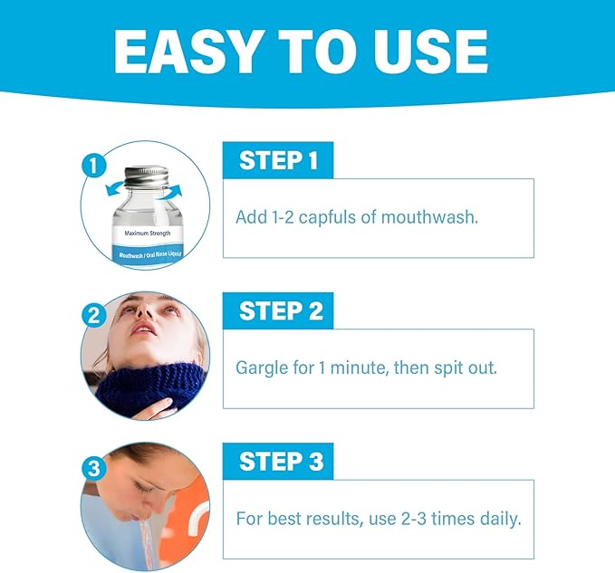 Tonsil Stone Remover Mouthwash - Alcohol-Free Oral Rinse to Soothe Tonsils and Combat Bad Breath, 4 Fl Oz