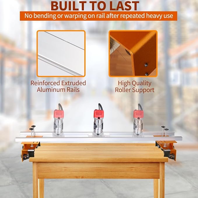 Router Sled, Slab Flattening Jig, 58 inches Router Sled for Flattening Slabs,Adjustable Trimming Planing Machine for Woodworking-StrideForce Fitness