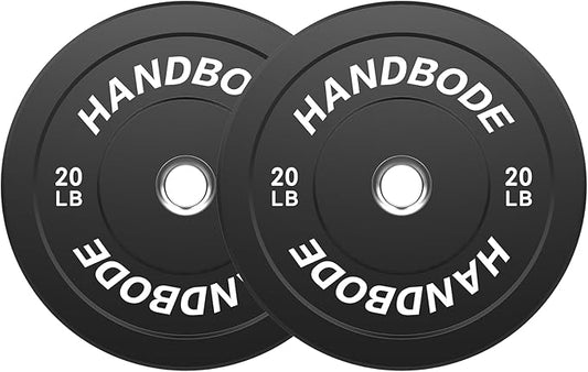 Colored Bumper Weight Plates Olympic Weight Plate Set 2-Inch, 10/15/20/25/35/45/55 lb Barbell Weight Plates Set for Home Gym, Rubber Strength Training Weights Plates for Weight Lifting-StrideForce Fitness