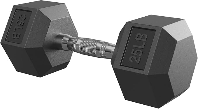 Hex Dumbbell Set, 45-400 lb Set Rubber Encased Exercise & Fitness Dumbbells, Weights Dumbbells Set, Hand Weight for Strength Training-StrideForce Fitness