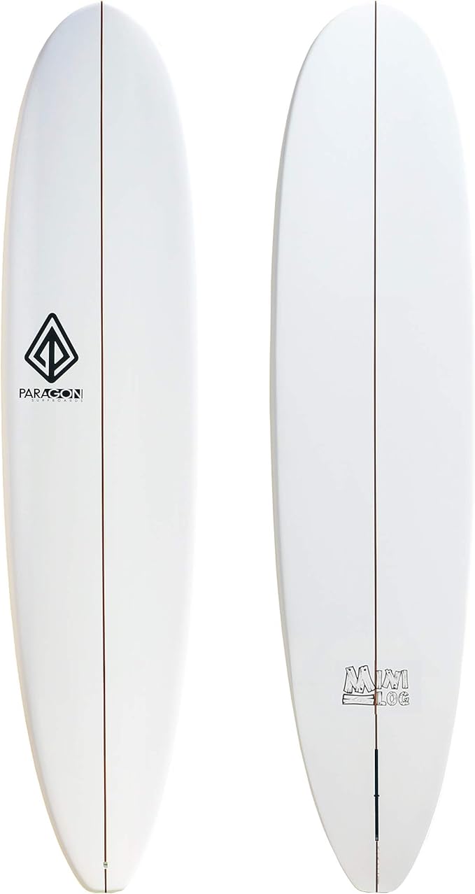 Epoxy Fiberglass Surfboard | High-Performance & Fun Single Fin Longboard Surfboard for All Wave Conditions | 8'0 | 9'0-StrideForce Fitness