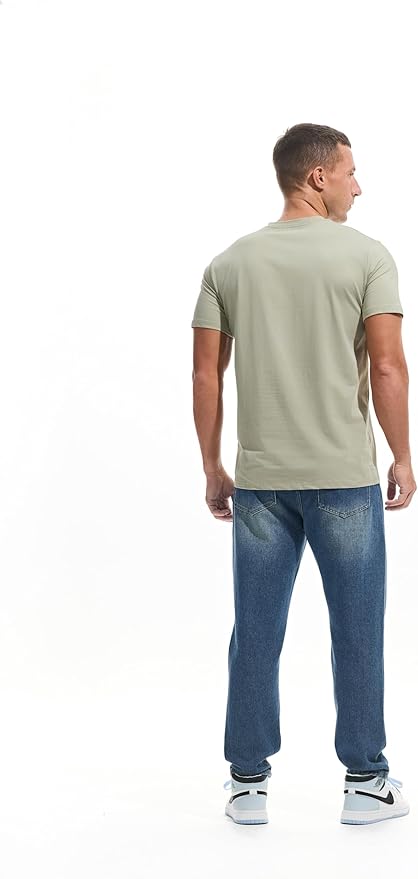 VEIISAR Premium V Neck T Shirts for Men - Modern Fitted Tees Vneck Undershirts-StrideForce Fitness