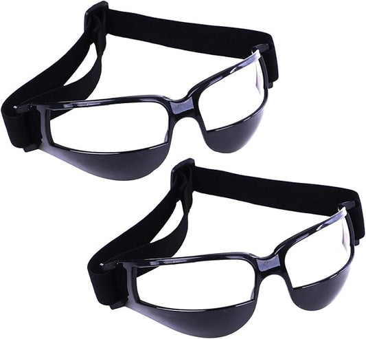 Olgaa Basketball Goggles Sport Dribble Specs Black (2 Pieces) - Sports Dribbling Specs Training Aid for Teenagers Kids Gifts-StrideForce Fitness