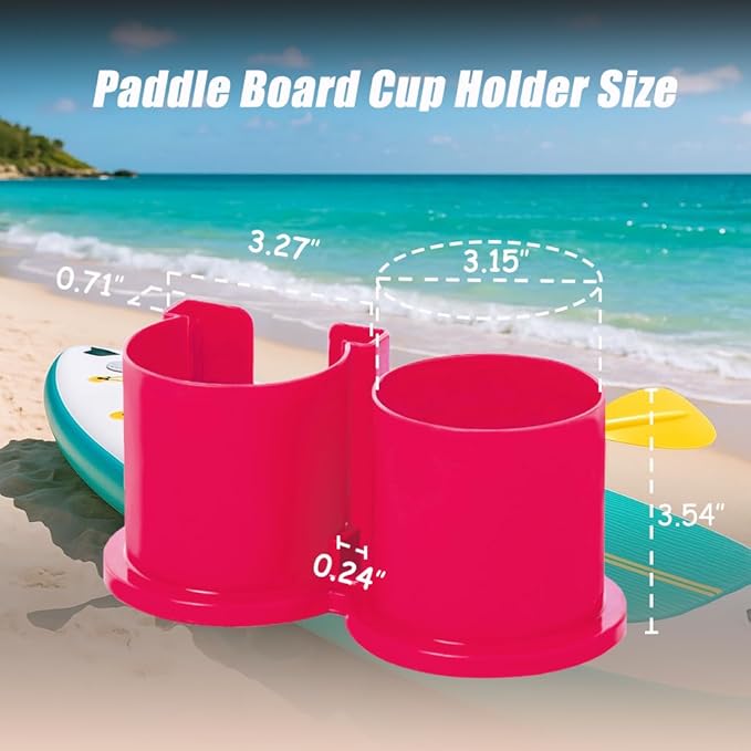 Paddleboard Cup Holder, Kayak Drink Holder for Paddle Board Cup and Phone Holder, Sup Surfboards Canoes Kayak Paddle Board Accessories for Types of Cup Bottle Drink-StrideForce Fitness