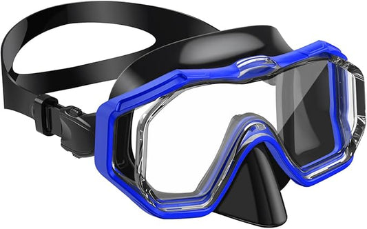 W WSTOO Kids Swim Goggles with Nose Cover,Snorkel Diving Swimming Mask for Youth 5-15,HD 3-Window Wide Vision Anti-Shattered Lens Anti-Fog&Leak-StrideForce Fitness