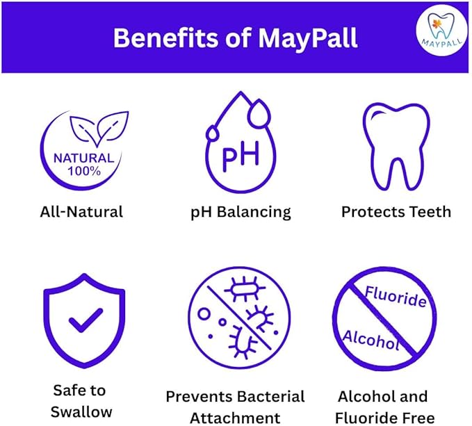 Bubblegum and Maple Flavored Kid's Mouthwash, Safe to Swallow, Natural, Promotes Healthy Teeth, Gentle Taste, No Burn, Fluoride Free, Alcohol Free, 16.9oz (Pack of 2).