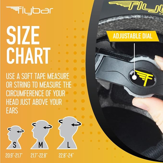 Flybar Bike Helmet- Multi Sport Dual Certified Adjustable Dial, Lightweight Skateboard Helmet, Roller Skating, Pogo, Electric Scooter, Snowboard, Boys and Girls Kids- Adults Helmets-StrideForce Fitness