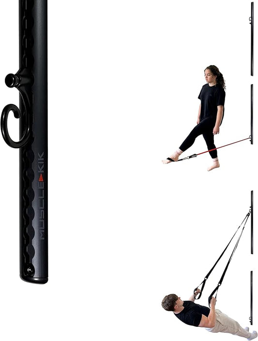 Aluminum Wall-Mounted Anchor Fitness System - Adjustable, Multi-Functional, Space Saving Home Gym Solution for Strength Training, Workout Goals | 100+ Exercises, Easy Installation, 300lbs Capacity