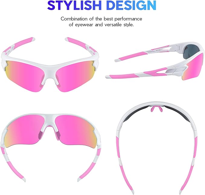 BEACOOL Polarized Sports Sunglasses for Men Women Youth Baseball Fishing Cycling Running Golf Motorcycle Tac Glasses UV400-StrideForce Fitness