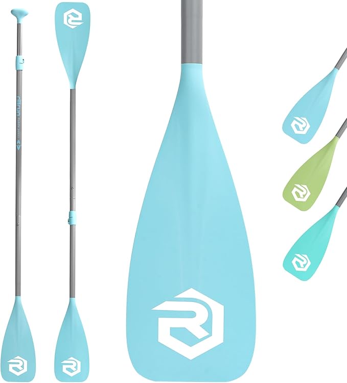 SUP Paddle - Paddle Board Paddle 4 Piece Stand Up Paddleboard Paddles Lightweight Floating Kayak Paddle - Light Blue - Lake Green - Light Green-StrideForce Fitness