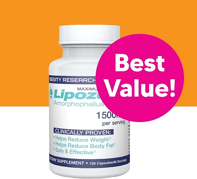 Lipozene MEGA Bottle - 120 Capsules, Making it Our Largest Size Available - Appetite Suppressant-StrideForce Fitness