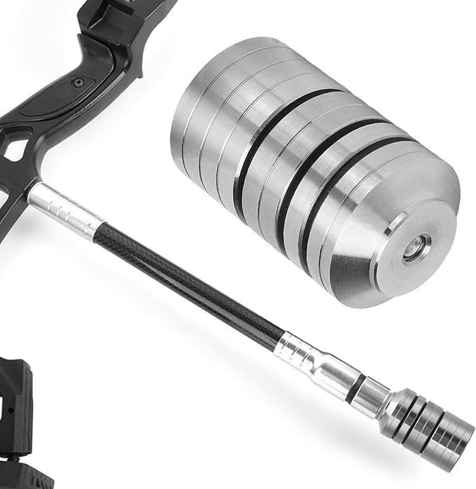 VBESTLIFE Archery Bow Stabilizer Weight Kit, Detachable Aluminum Alloy Counterweight Kit for Recurve Bow and Compound Bow-StrideForce Fitness