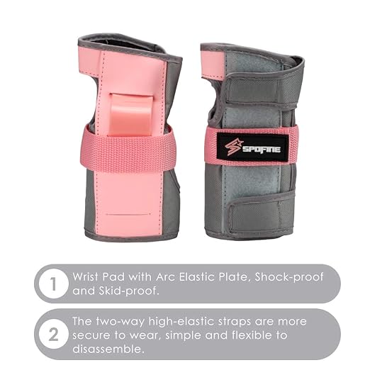 Kids Bike Helmet, Toddler Helmet for Youth Adult, Knee Pad Elbow Pad Wrist Guard Protective Gear Set for Skateboard, Bike, Skating, Cycling-StrideForce Fitness