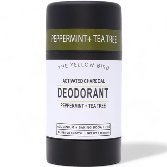 Natural Deodorant - Aluminum & Baking Soda Free, For Men & Women, Sensitive Skin Friendly Formula with Activated Charcoal | 3oz | Made in USA