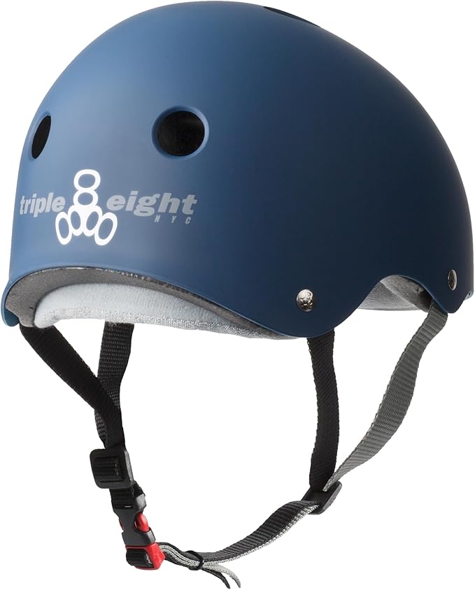 Triple Eight Certified Sweatsaver Helmet for Skateboarding, BMX, Roller Derby, Roller Skating, Inline Skating, Scooter and Bike-StrideForce Fitness