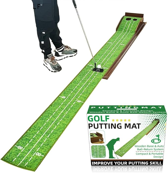 Golf Putting Mat for Various Skill Levels-StrideForce Fitness