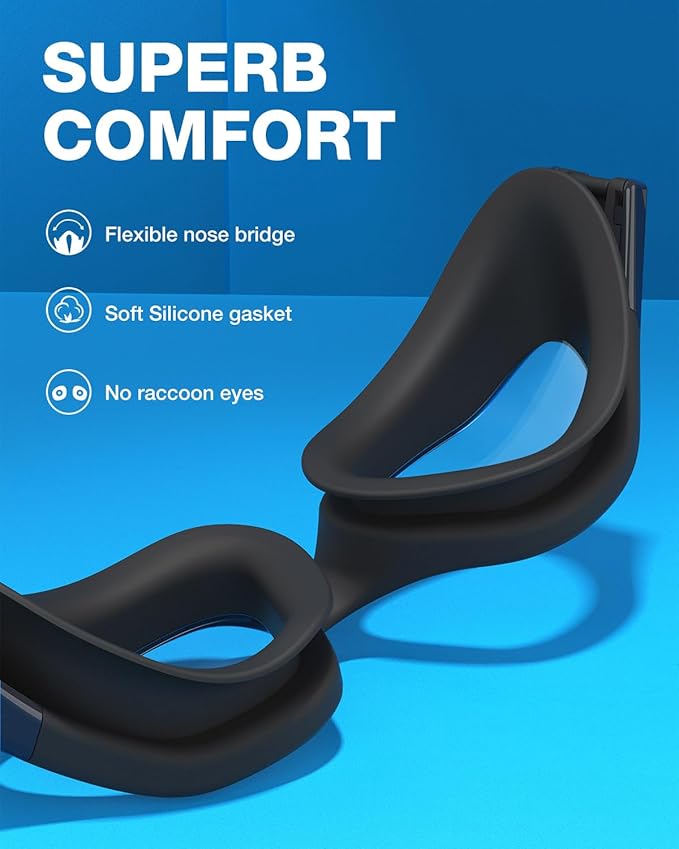 ZIONOR G1 Polarized Swimming Goggles for Unisex Adult Women Anti Fog 100% Anti UV Diving Goggles-StrideForce Fitness