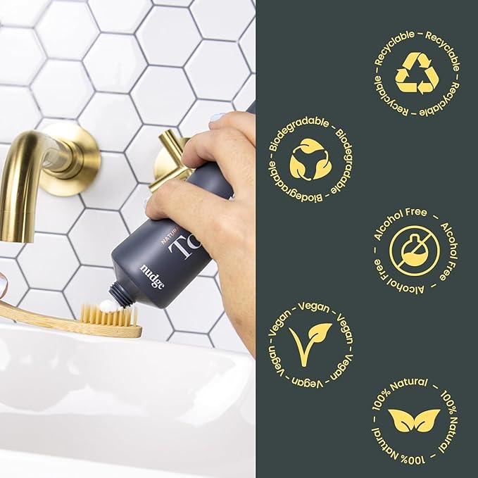 Nudge 10% Nano Hydroxyapatite Toothpaste, Remin+™ with Vitamin E, Fluoride-Free, SLS Free, Helps Remineralize Enamel, Supports Dry Mouth Relief and Sensitive Teeth, Watermelon, 4 oz (Pack of 3)