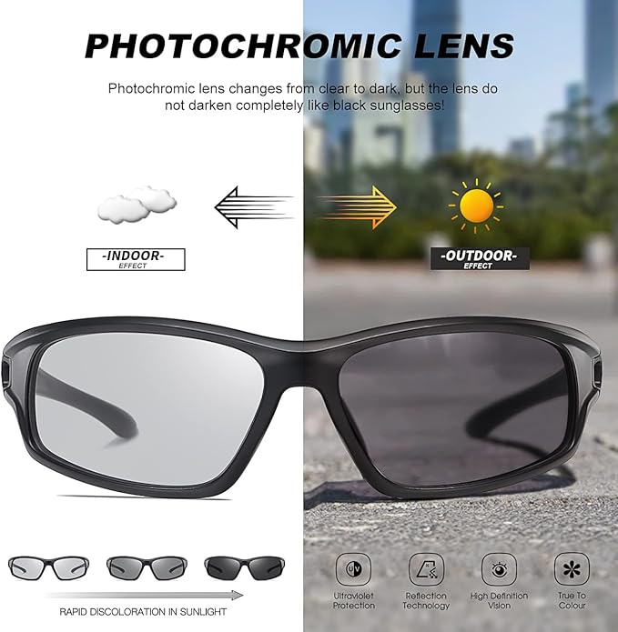 Polarized Sports Sunglasses for Men 100% UV Protection Wrap Around Unbreakable Sun Glasses for Fishing Driving-StrideForce Fitness