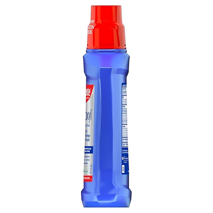 Colgate Peroxyl Antiseptic Mouthwash and Mouth Sore Rinse, 1.5% Hydrogen Peroxide, Mild Mint - 500ml, 16.9 Fluid Ounces